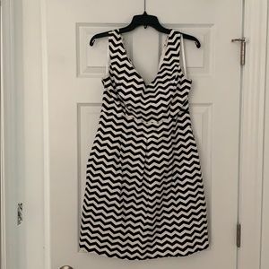 Black/white stripe dress